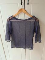 Paarse mesh see through top maat S, Kleding | Dames, Verzenden, Zo goed als nieuw, Maat 36 (S), Paars