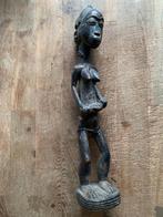 Houten beeld vrouw van de Baule Ivoorkust 50 cm hoog, Ophalen of Verzenden