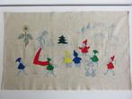 Vintage wandkleed sneeuwwitje en de zeven dwergen borduren, Hobby en Vrije tijd, Ophalen of Verzenden, Zo goed als nieuw, Handborduren