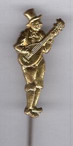 Luitspeler Efteling koper/blik speldje ( W_190 ), Verzenden, Zo goed als nieuw, Figuurtje, Speldje of Pin