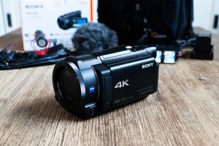 Sony FDR-AX33 4K Camcorder incl. Tas en Accessoires, Audio, Tv en Foto, Videocamera's Digitaal, Zo goed als nieuw, Camera, Geheugenkaart