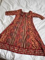 Prachtige Indiase jurk blokprint S 36 vintage, Maat 38/40 (M), Overige kleuren, Ophalen of Verzenden, Zo goed als nieuw