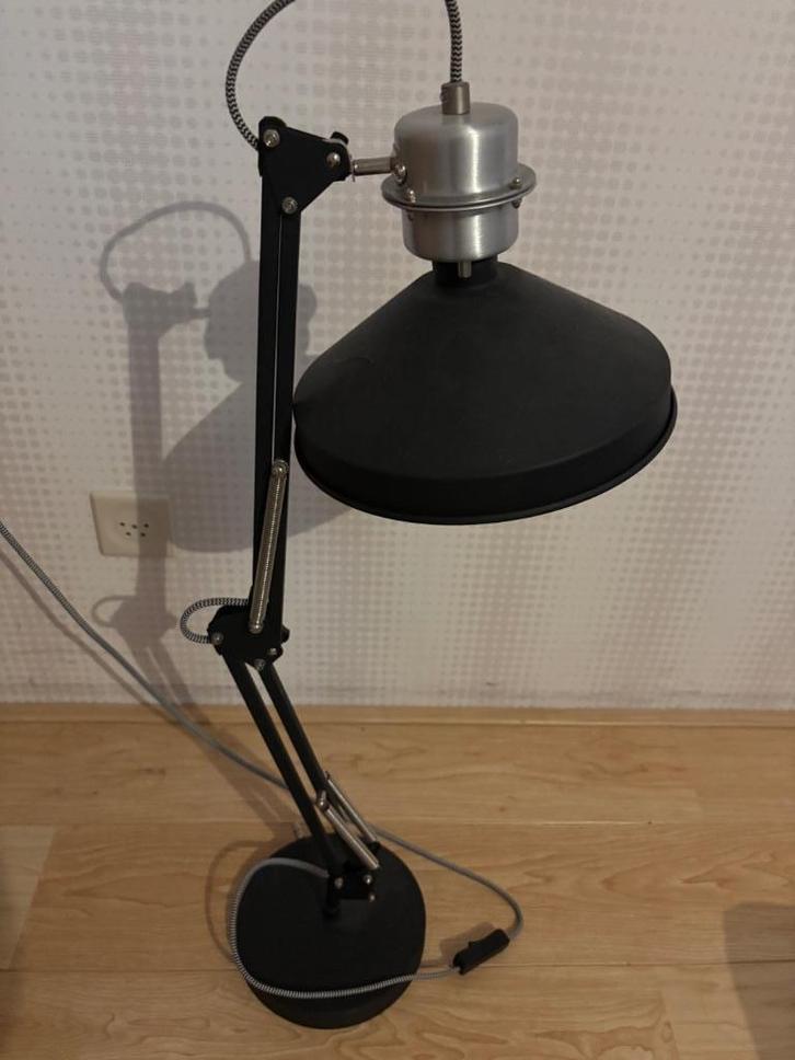 Bureaulamp, Huis en Inrichting, Lampen | Tafellampen, Gebruikt, Minder dan 50 cm, Metaal, Ophalen