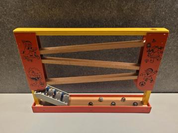 Vintage knikkerbaan hout / houten knikkerbaan beschikbaar voor biedingen