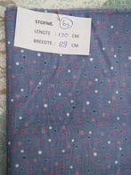 Mooie lap dunne stof blauw/roze, Blauw, Nieuw, Ophalen of Verzenden, 30 tot 120 cm