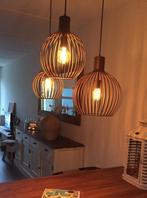 Drie Hanglampen - Draadlampen, Huis en Inrichting, Lampen | Hanglampen, Ophalen, Gebruikt, Metaal, Minder dan 50 cm