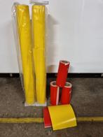 Transparant folie geel en rood, Doe-het-zelf en Verbouw, Zeil en Folie, Ophalen, Nieuw, Folie