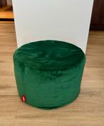 Fatboy Original Point Recycled Velvet Poef - Groen, Rond, Minder dan 50 cm, Ophalen of Verzenden, Zo goed als nieuw