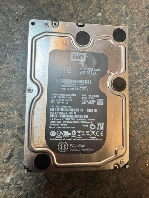 Western Digital Blue 1.0TB harde schijf, Computers en Software, Harde schijven, Zo goed als nieuw, Desktop, Intern, HDD, SATA