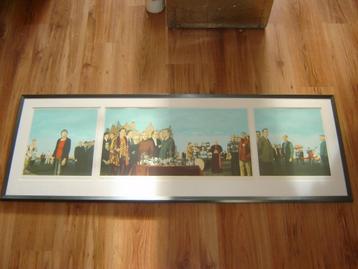 Sven Hoekstra landschap en voorbijgangers 138x48 beschikbaar voor biedingen