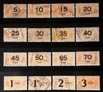 Serie spoorwegzegels Nederlandsche Spoorwegen 1934-1944, Ophalen of Verzenden, Gestempeld