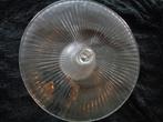 glazen taart plateau 30 cm doorsnede 10 cm hoog, Antiek en Kunst, Ophalen of Verzenden