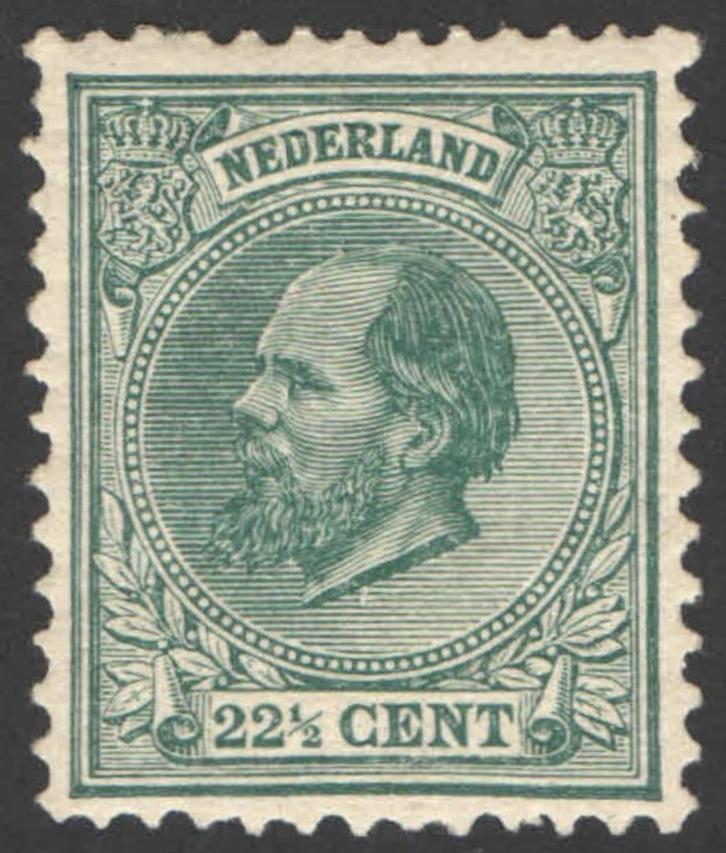 Nederland NVPH nr 25 ongebruikt Koning Willem III 1888, Postzegels en Munten, Postzegels | Nederland, Postfris, T/m 1940, Verzenden