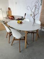 JYSK eettafel Marstrand, uitschuifbaar 4/6of 8 persoonstafel, Huis en Inrichting, Tafels | Eettafels, Ophalen, Gebruikt, 100 tot 150 cm