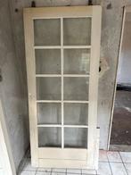 Glazen Binnendeur - Hout, Doe-het-zelf en Verbouw, Ophalen, Gebruikt, 80 tot 100 cm, Binnendeur