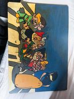 Old Snow white painting on a bord, Antiek en Kunst, Kunst | Schilderijen | Klassiek, Ophalen of Verzenden