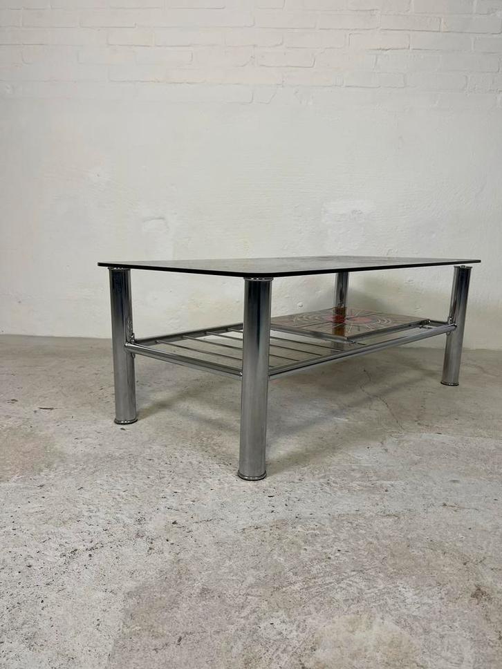 Art Deco Salontafel vintage Belarti ADRI retro, Huis en Inrichting, Tafels | Salontafels, Gebruikt, Minder dan 50 cm, 100 tot 150 cm