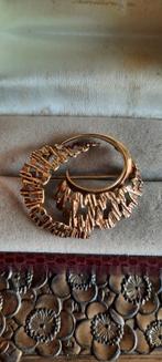 Antieke modernistische broche, amerik,Teka, Theodor  Klotz, Ophalen of Verzenden, Goud, Broche