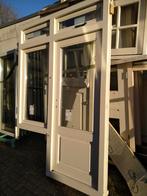 Kozijn met achterdeur en zijlichten, Nieuw, Ophalen of Verzenden, Buitendeur, Glas