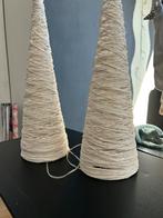 Kleine kerstbomen wit met glitters en lichtjes, Diversen, Kerst, Ophalen of Verzenden, Zo goed als nieuw