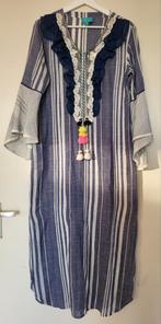 Taj by Sabrina Crippa kaftan maat 38 Lonneke Nooteboom, Kleding | Dames, Jurken, Maat 38/40 (M), Bash By-Bar Sandro, Blauw, Ophalen of Verzenden