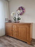 Massief eiken dressoir – licht eiken – lichte gebruikssporen, Huis en Inrichting, Ophalen, 150 tot 200 cm, Eikenhout, Zo goed als nieuw