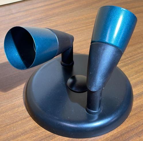 Plafonnière groen-zwart met twee spots, Huis en Inrichting, Lampen | Plafondlampen, Zo goed als nieuw, Kunststof, Metaal, Ophalen