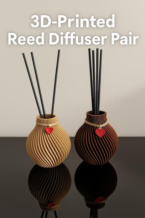 3D-Geprint Geurstokjesvaasje – Stijlvolle Rustgever, Huis en Inrichting, Woonaccessoires | Vazen, Nieuw, Overige kleuren, Minder dan 50 cm