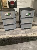 2x Plastic Ladekast ZONDER Wielen - Handige Opbergoplossing, Ophalen, Gebruikt, 25 tot 50 cm, Minder dan 100 cm