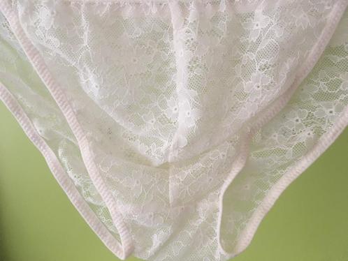 Heren tanga | Transparant bloemmotief | Geel | S/M | Nieuw, Kleding | Heren, Ondergoed, Slip, Geel, Verzenden