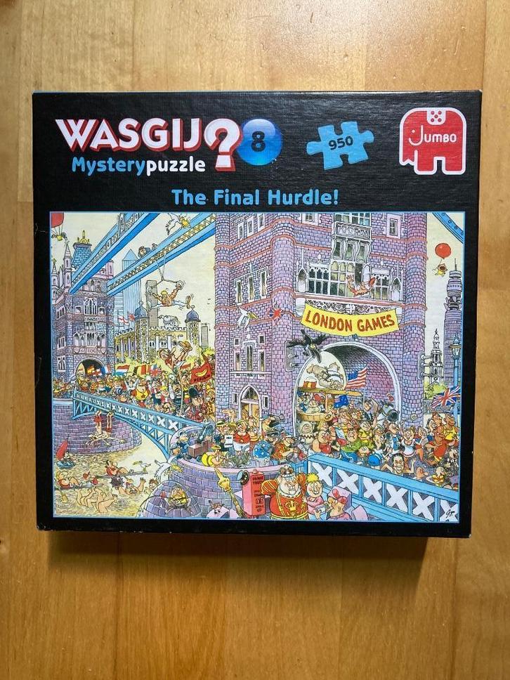 Puzzel Wasgij Mystery Puzzle 8 The Final Hurdle!, Hobby en Vrije tijd, Denksport en Puzzels, Gebruikt, Legpuzzel, 500 t/m 1500 stukjes