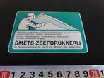 sticker Mortel SMETS zeefdrukkerij St. Antoniusstraat 16, Verzamelen, Stickers, Ophalen, Zo goed als nieuw, Bedrijf of Vereniging