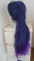 Pruik heel lang steil blauw haar 100 cm cosplay z.g.a.n., Sieraden, Tassen en Uiterlijk, Uiterlijk | Haarverzorging, Ophalen, Zo goed als nieuw