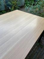 Bert Plantagie eettafel Eiken Whitewash 170 bij 100cm 77cm h, Ophalen, Gebruikt, 50 tot 100 cm, Vijf personen of meer