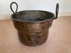Koperen bak ketel voor haardhout, Ophalen of Verzenden