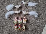 Oude kerstballen vogels en huisjes mag ook per stuk, Diversen, Ophalen of Verzenden, Gebruikt