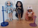 3 poppen, pop Rainbow High Kim, Gabrielle, Whitney 3 in 1, Ophalen, Zo goed als nieuw, Overige typen
