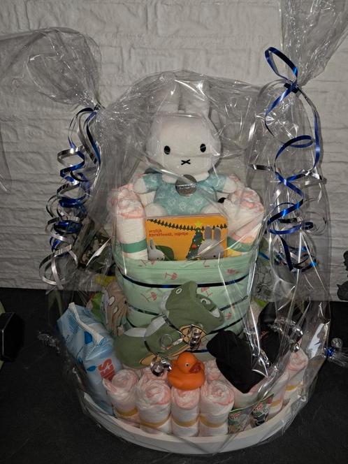 Luiertaart, luiermand, luiertrein etc., Kinderen en Baby's, Kraamcadeaus en Geboorteborden, Nieuw, Ophalen