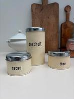 Vintage Brabantse Beschuit, Thee en Cacao Blikken Set, Antiek en Kunst, Ophalen of Verzenden