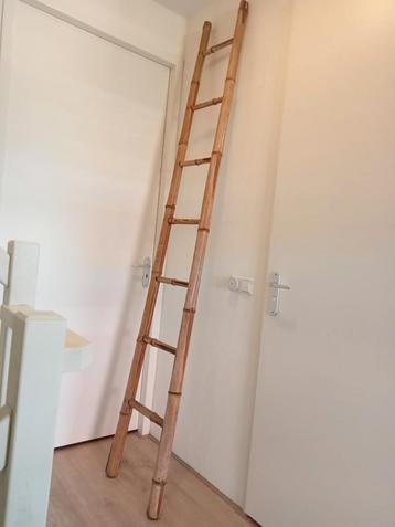 Decoratieve ladder van bamboe  beschikbaar voor biedingen