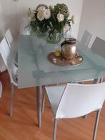 Eettafel met stoelen, Huis en Inrichting, Tafels | Eettafels, Ophalen, 50 tot 100 cm, Vijf personen of meer, 150 tot 200 cm