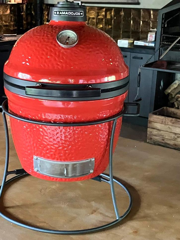 Kamado Joe Junior, Tuin en Terras, Houtskoolbarbecues, Zo goed als nieuw, Ophalen