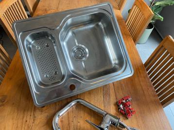 Franke  RVS Keukenspoelbak met lekbak en afvoerset 50x61,5 beschikbaar voor biedingen