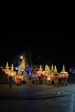 11 verlichte hoeden, loopgroep carnaval., Ophalen, Carnaval