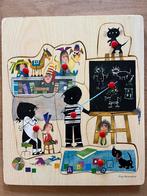 Houten puzzel van jip en janneke 8 stukjes, Kinderen en Baby's, Speelgoed | Kinderpuzzels, Ophalen of Verzenden, Zo goed als nieuw