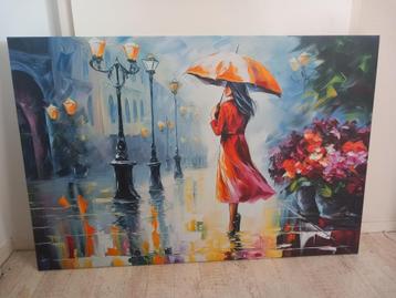 The umbrella-canvasprint groot beschikbaar voor biedingen