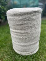 Poef (stof), Ophalen, Rond, Minder dan 50 cm, Zo goed als nieuw