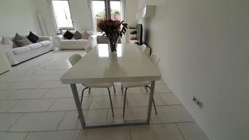 Dinning table with 4 Ikea chairs
