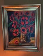 Schilderij bloemen klaprozen op vaas heel mooi ., Ophalen of Verzenden