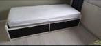 Ikea bed Flaxa, Gebruikt, 90 cm, Eenpersoons, Wit